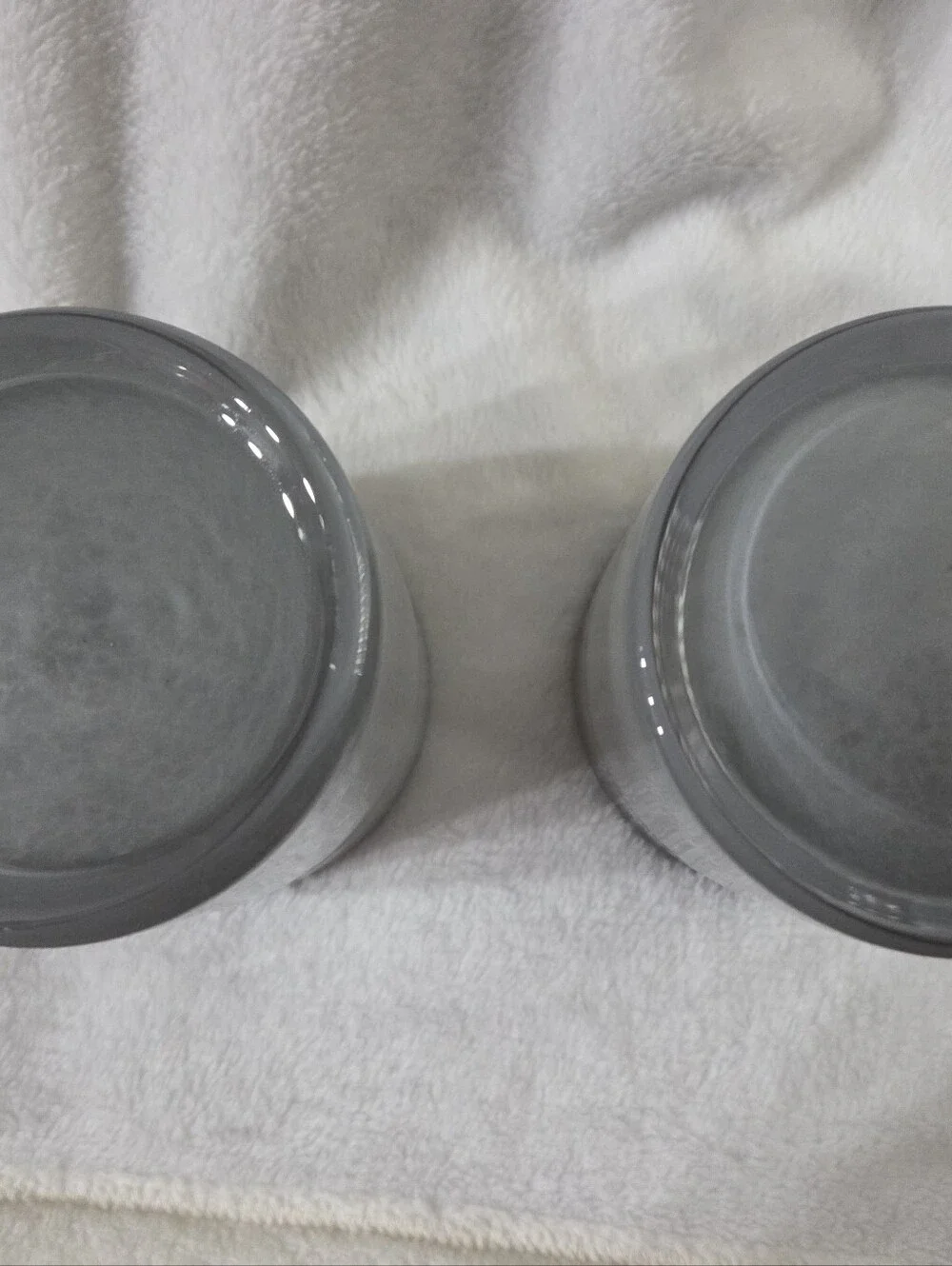 IKEA Gray Glass Candle Holders – Set of 2